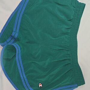 Champion Teal Shorts with Blue Accents